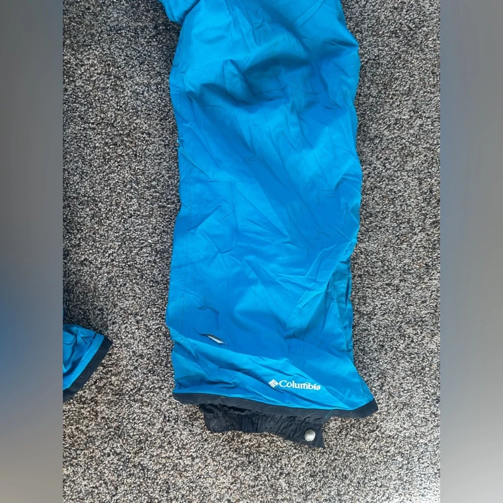Columbia Omni-Tech Heat Large snowboard Bright Blue Ski Pants winter snow - Picture 3 of 9
